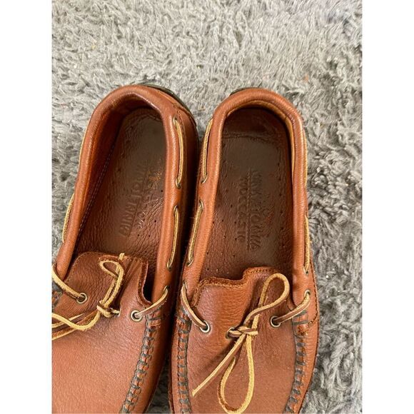 Mens Minnetonka leather driving loafers size 8‎ - Picture 7 of 8